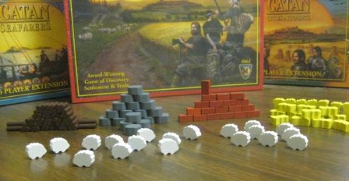 Settlers of Catan Wooden Game Piece Set – 95 Pieces